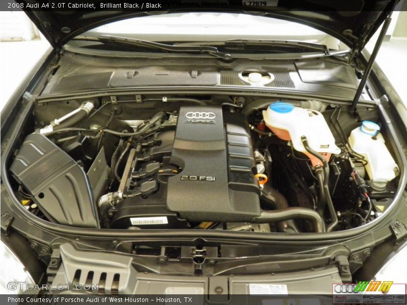 Brilliant Black / Black 2008 Audi A4 2.0T Cabriolet