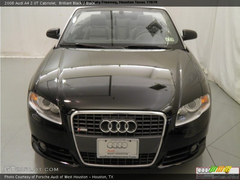 Brilliant Black / Black 2008 Audi A4 2.0T Cabriolet