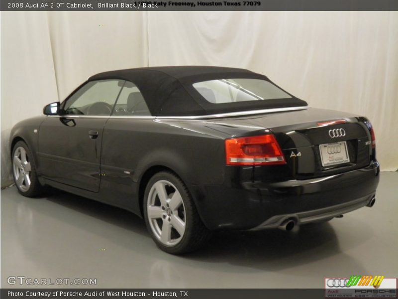 Brilliant Black / Black 2008 Audi A4 2.0T Cabriolet