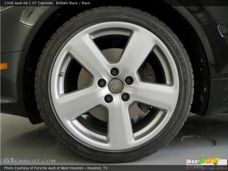 Brilliant Black / Black 2008 Audi A4 2.0T Cabriolet