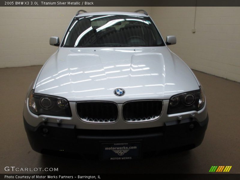 Titanium Silver Metallic / Black 2005 BMW X3 3.0i