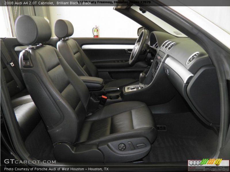 Brilliant Black / Black 2008 Audi A4 2.0T Cabriolet