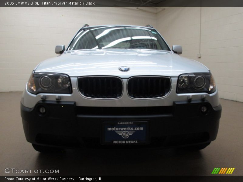 Titanium Silver Metallic / Black 2005 BMW X3 3.0i