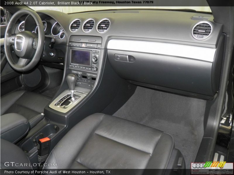Brilliant Black / Black 2008 Audi A4 2.0T Cabriolet