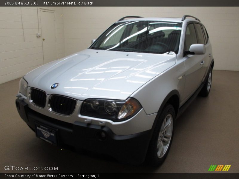 Titanium Silver Metallic / Black 2005 BMW X3 3.0i