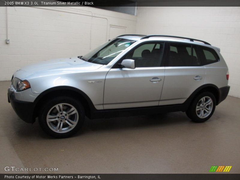Titanium Silver Metallic / Black 2005 BMW X3 3.0i