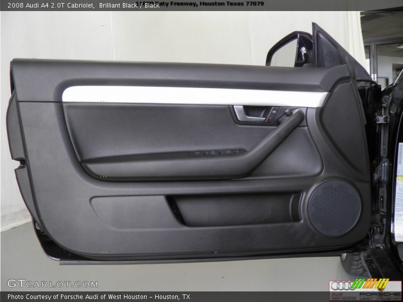 Brilliant Black / Black 2008 Audi A4 2.0T Cabriolet