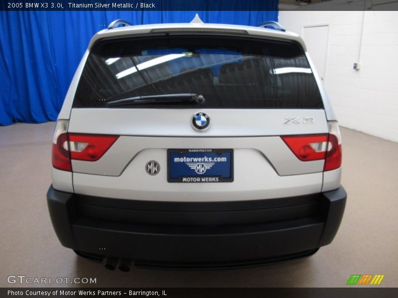 Titanium Silver Metallic / Black 2005 BMW X3 3.0i