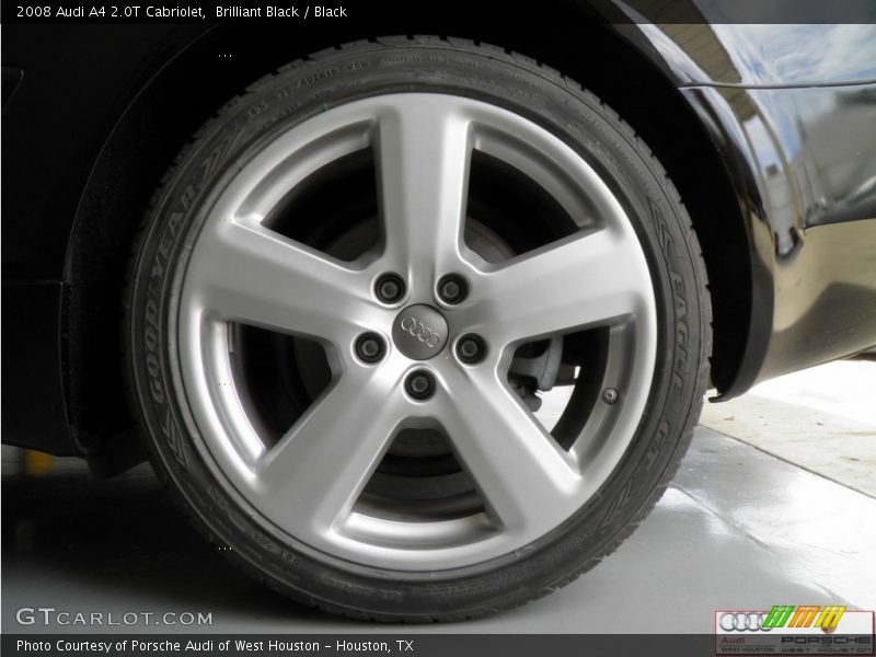 Brilliant Black / Black 2008 Audi A4 2.0T Cabriolet