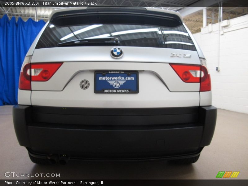 Titanium Silver Metallic / Black 2005 BMW X3 3.0i