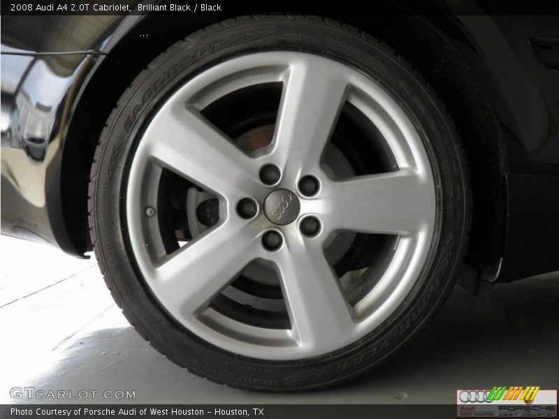 Brilliant Black / Black 2008 Audi A4 2.0T Cabriolet