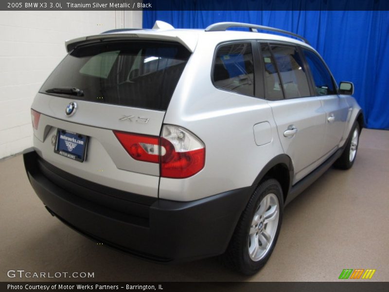 Titanium Silver Metallic / Black 2005 BMW X3 3.0i