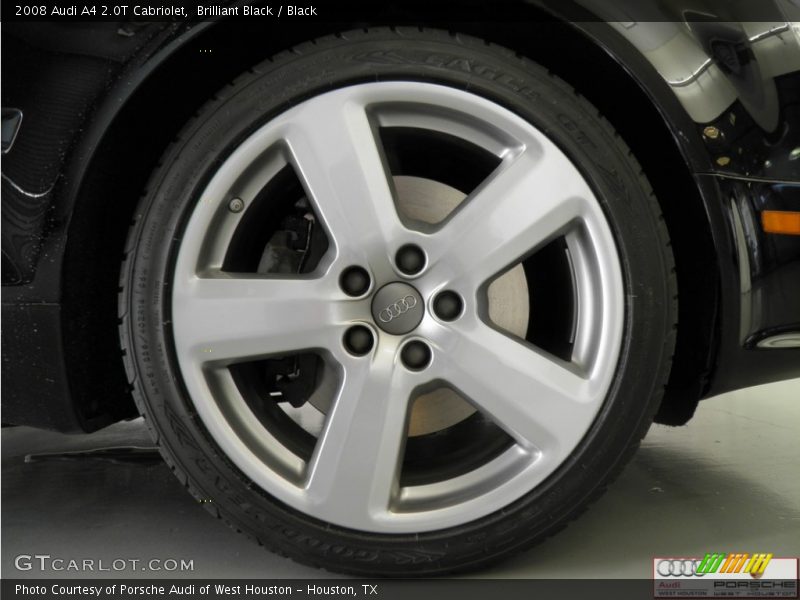 Brilliant Black / Black 2008 Audi A4 2.0T Cabriolet