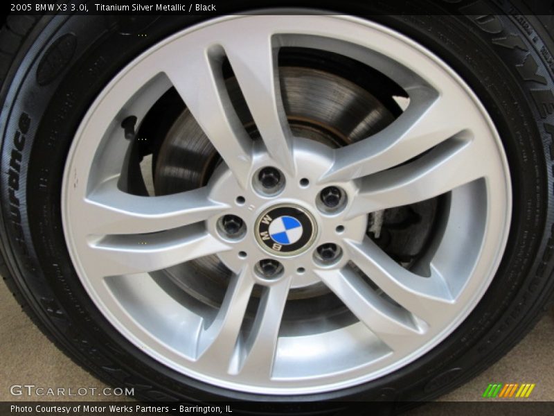 Titanium Silver Metallic / Black 2005 BMW X3 3.0i