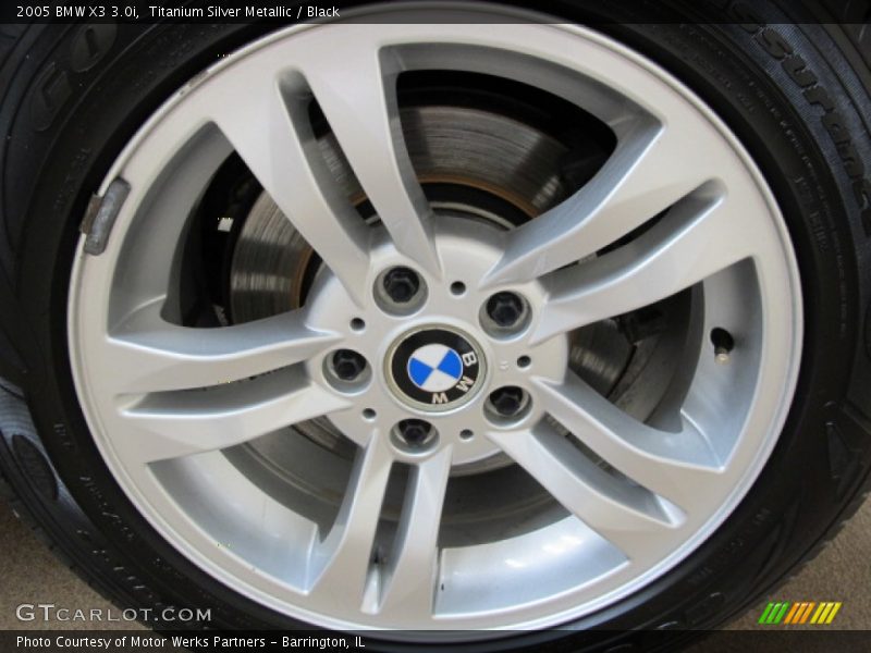 Titanium Silver Metallic / Black 2005 BMW X3 3.0i