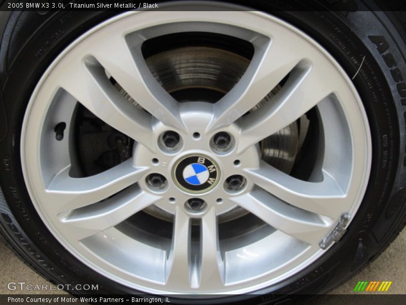 Titanium Silver Metallic / Black 2005 BMW X3 3.0i