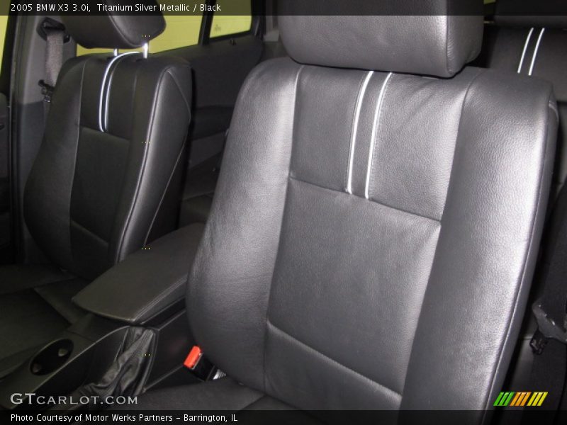 Titanium Silver Metallic / Black 2005 BMW X3 3.0i