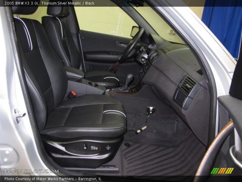 Titanium Silver Metallic / Black 2005 BMW X3 3.0i