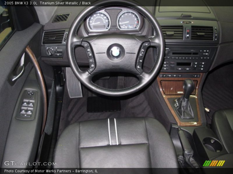 Titanium Silver Metallic / Black 2005 BMW X3 3.0i