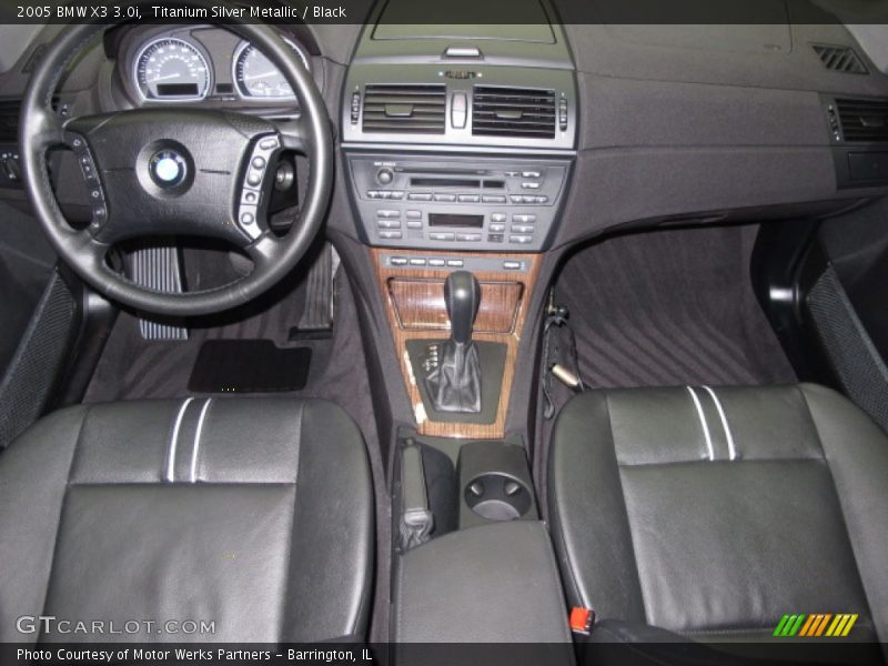 Titanium Silver Metallic / Black 2005 BMW X3 3.0i