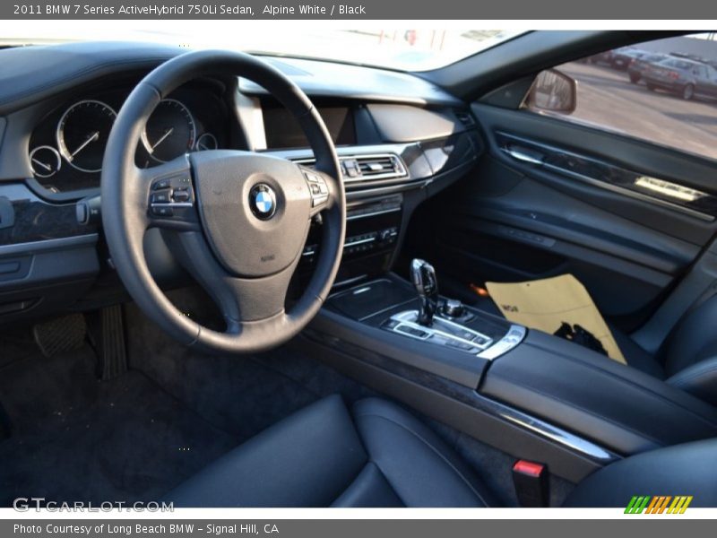Alpine White / Black 2011 BMW 7 Series ActiveHybrid 750Li Sedan
