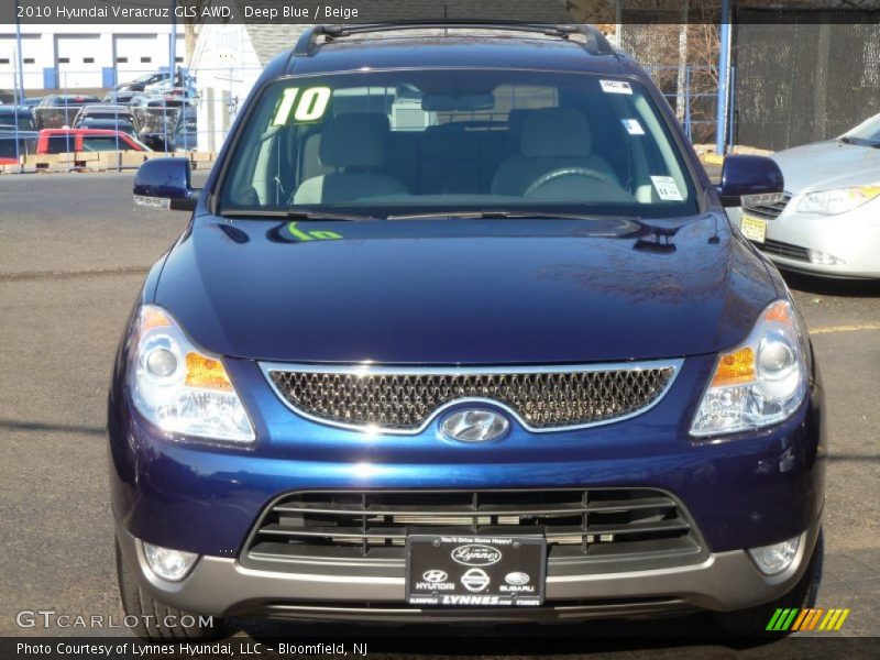 Deep Blue / Beige 2010 Hyundai Veracruz GLS AWD