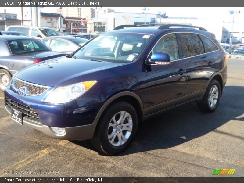 Deep Blue / Beige 2010 Hyundai Veracruz GLS AWD