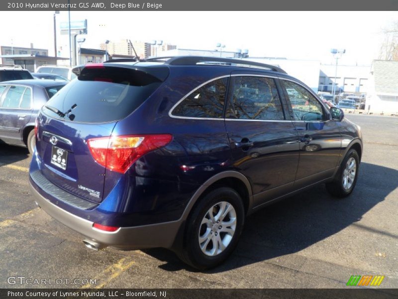 Deep Blue / Beige 2010 Hyundai Veracruz GLS AWD