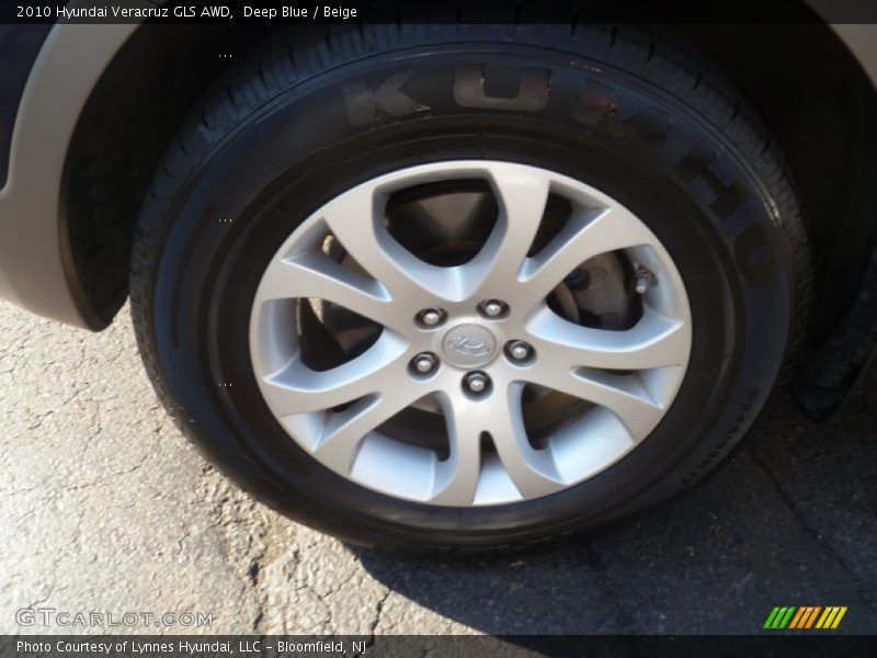 Deep Blue / Beige 2010 Hyundai Veracruz GLS AWD