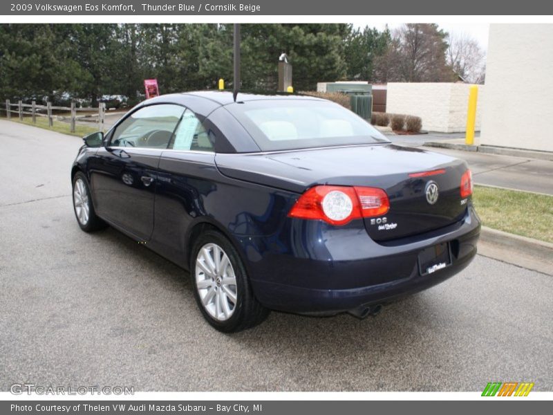 Thunder Blue / Cornsilk Beige 2009 Volkswagen Eos Komfort