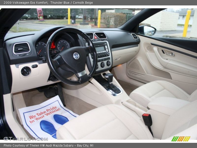 Thunder Blue / Cornsilk Beige 2009 Volkswagen Eos Komfort