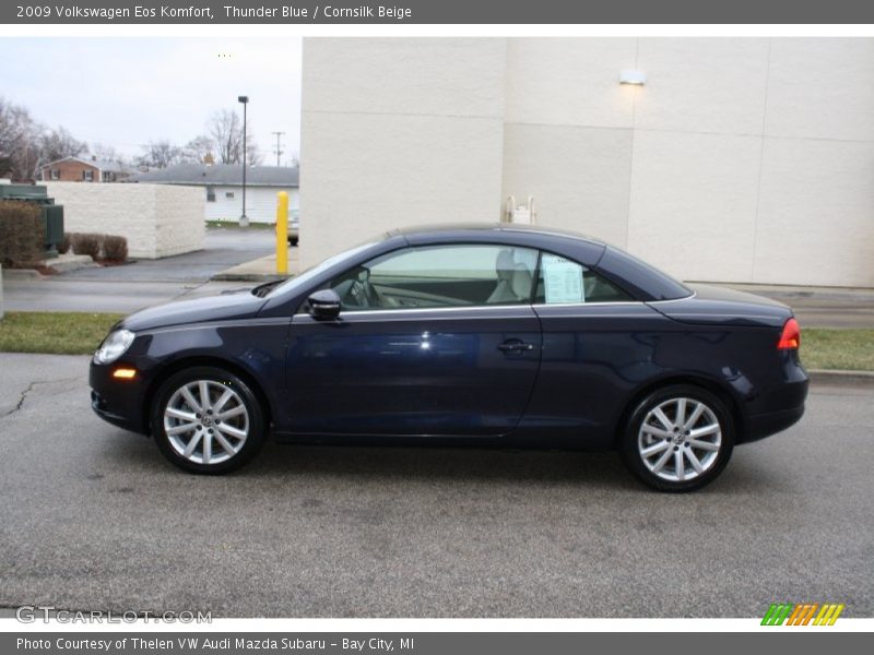 Thunder Blue / Cornsilk Beige 2009 Volkswagen Eos Komfort