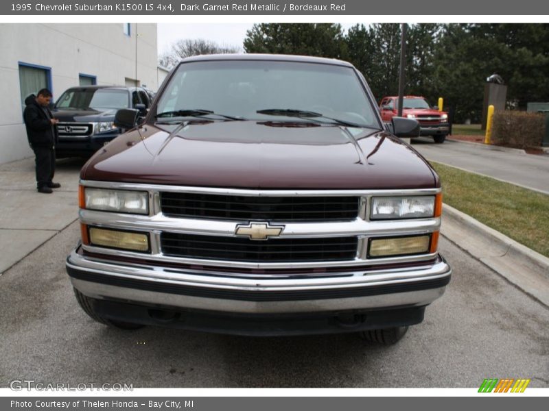 Dark Garnet Red Metallic / Bordeaux Red 1995 Chevrolet Suburban K1500 LS 4x4