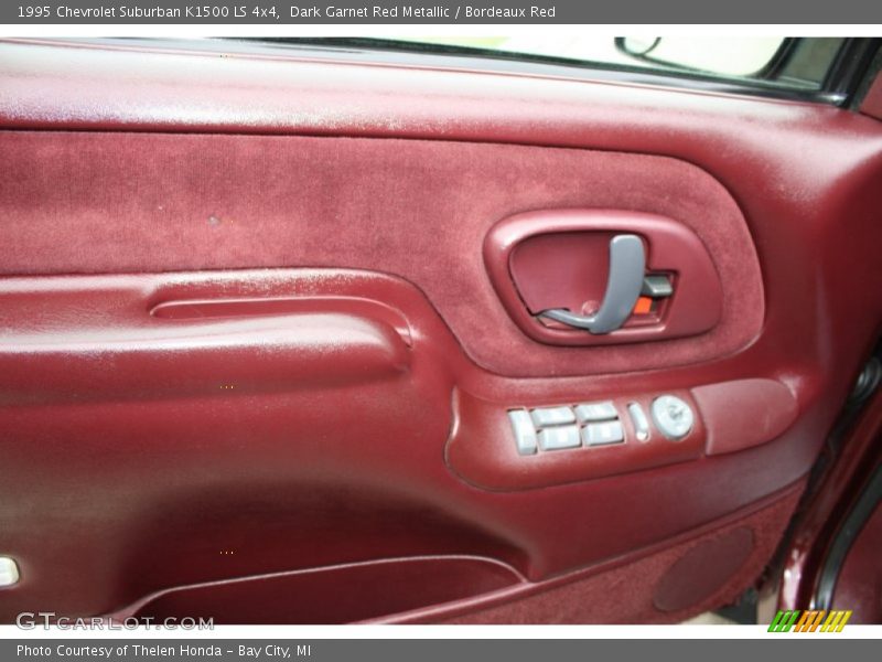 Dark Garnet Red Metallic / Bordeaux Red 1995 Chevrolet Suburban K1500 LS 4x4
