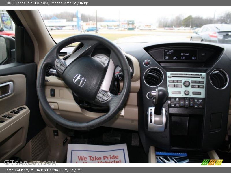 Mocha Metallic / Beige 2009 Honda Pilot EX 4WD