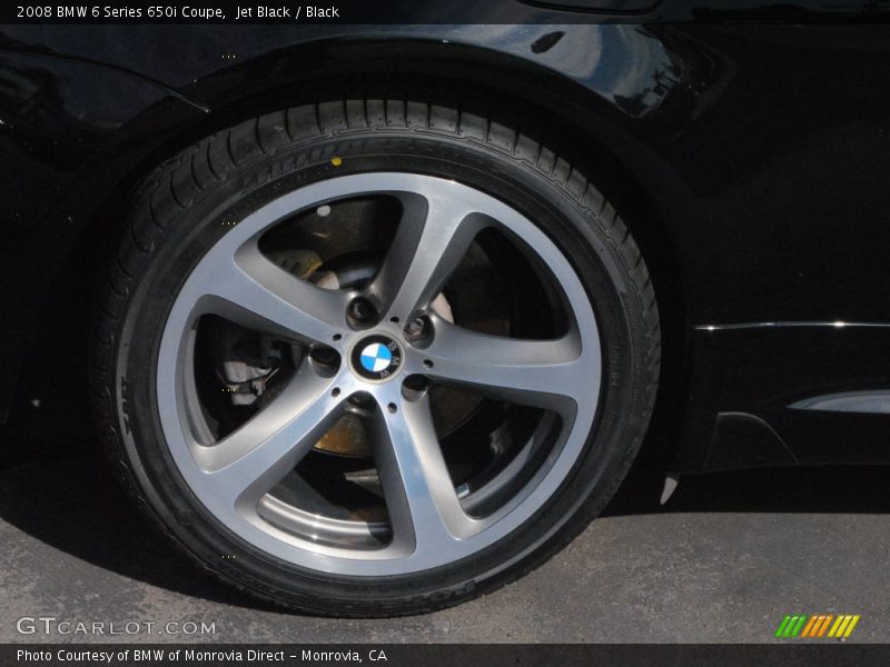 Jet Black / Black 2008 BMW 6 Series 650i Coupe
