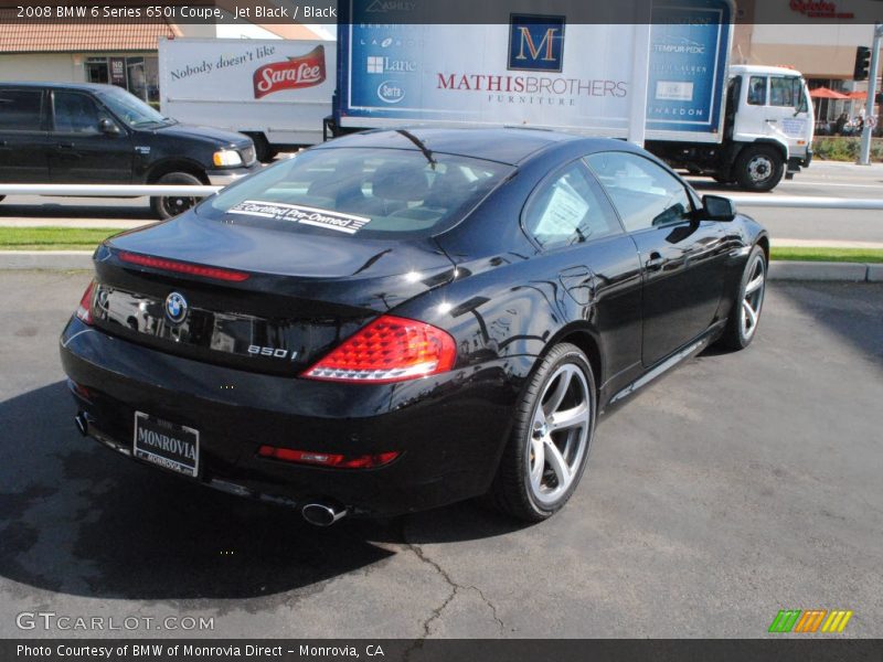 Jet Black / Black 2008 BMW 6 Series 650i Coupe