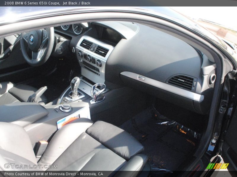 Jet Black / Black 2008 BMW 6 Series 650i Coupe