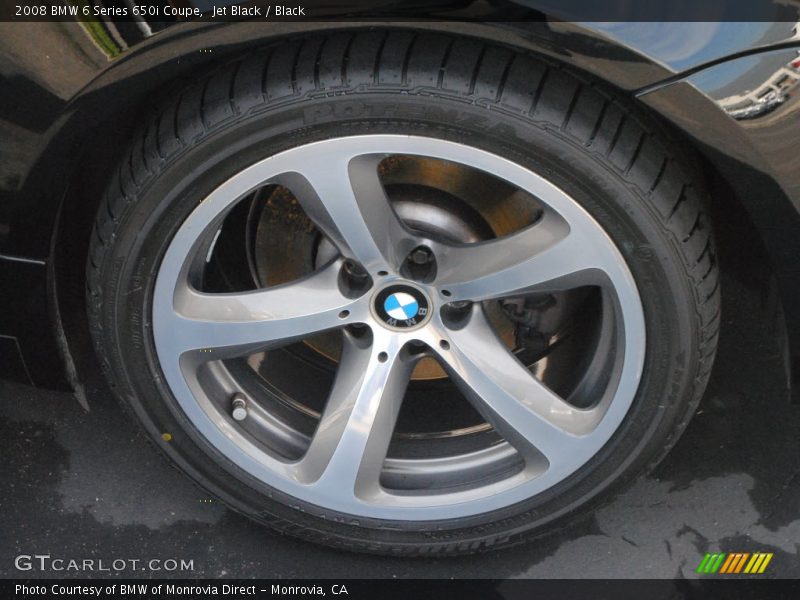 Jet Black / Black 2008 BMW 6 Series 650i Coupe