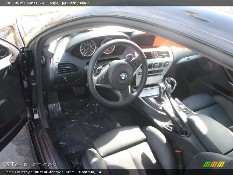 Jet Black / Black 2008 BMW 6 Series 650i Coupe