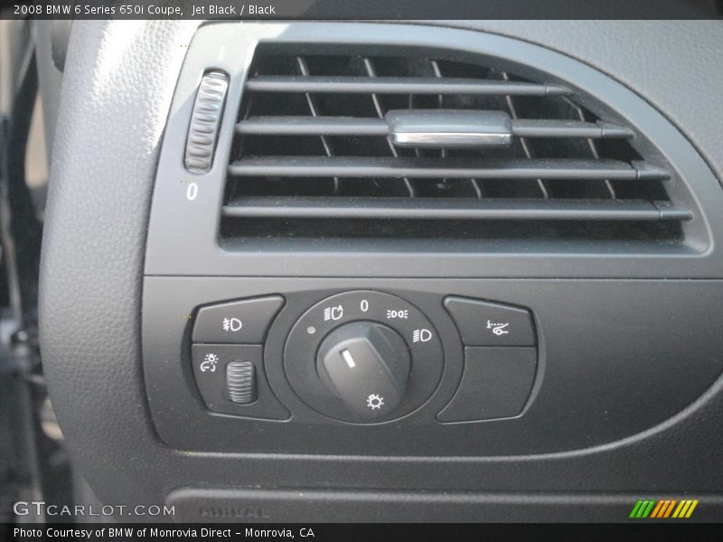 Jet Black / Black 2008 BMW 6 Series 650i Coupe