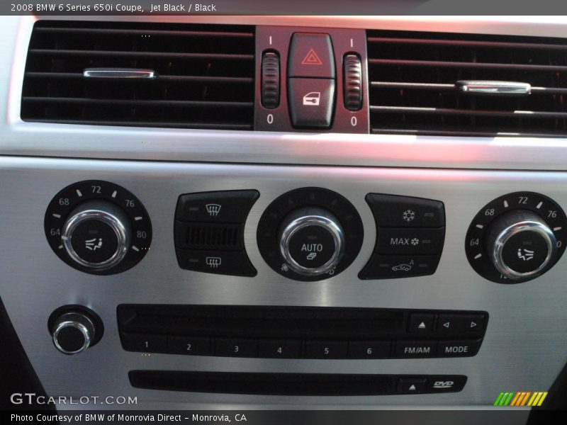 Jet Black / Black 2008 BMW 6 Series 650i Coupe