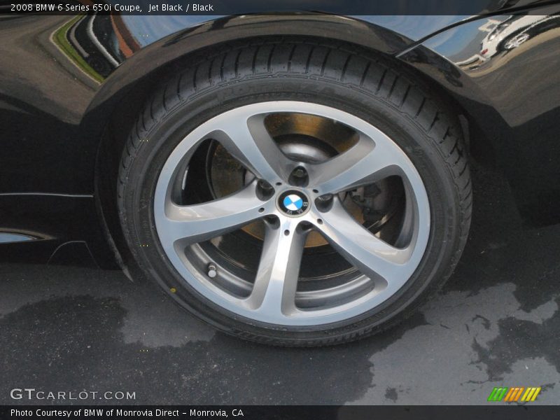 Jet Black / Black 2008 BMW 6 Series 650i Coupe