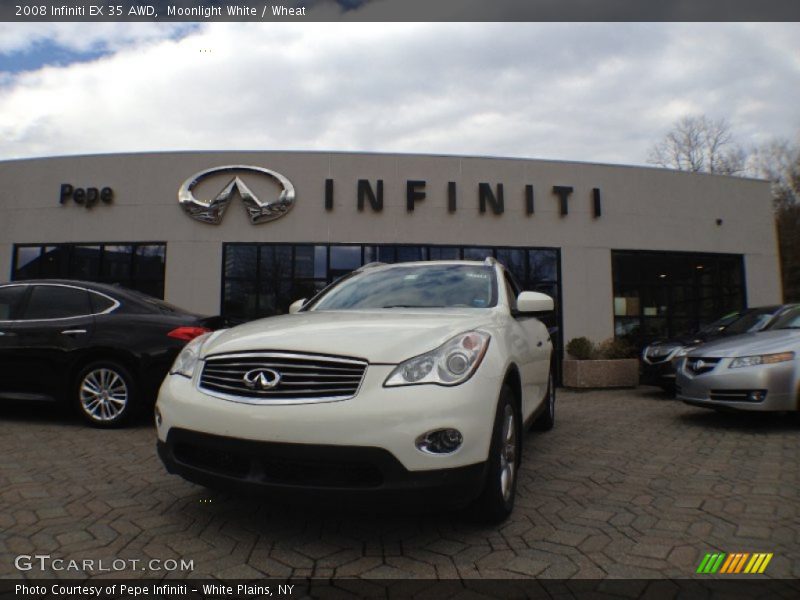 Moonlight White / Wheat 2008 Infiniti EX 35 AWD