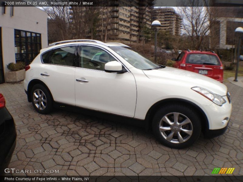 Moonlight White / Wheat 2008 Infiniti EX 35 AWD