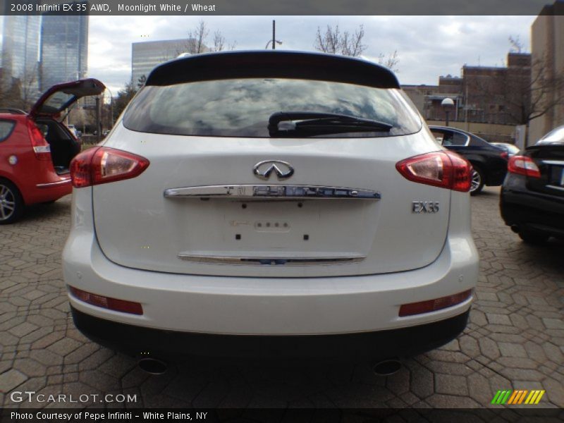 Moonlight White / Wheat 2008 Infiniti EX 35 AWD