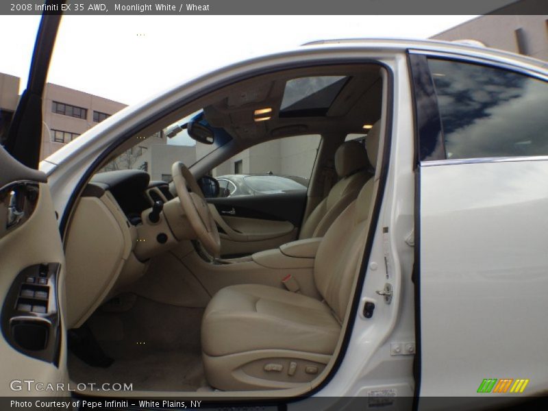 Moonlight White / Wheat 2008 Infiniti EX 35 AWD