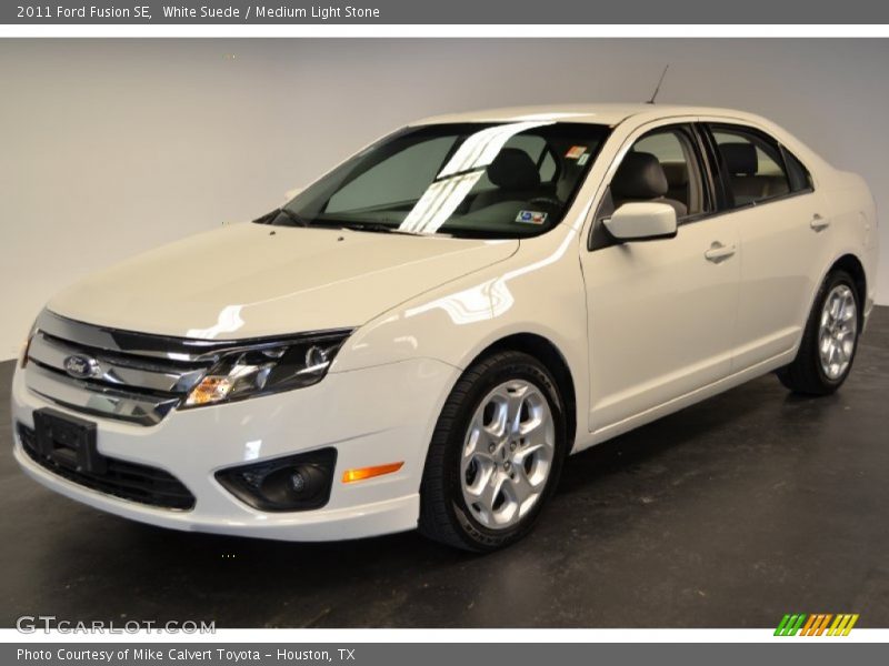White Suede / Medium Light Stone 2011 Ford Fusion SE