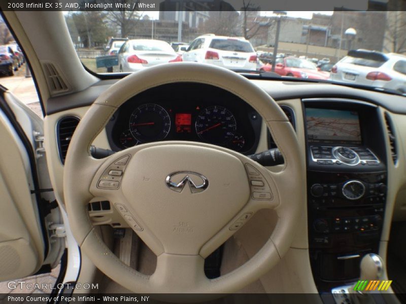 Moonlight White / Wheat 2008 Infiniti EX 35 AWD
