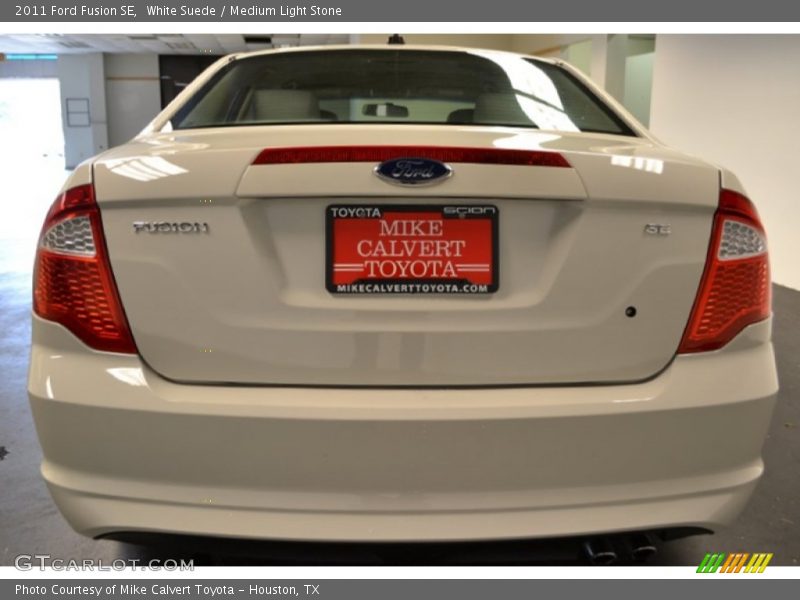 White Suede / Medium Light Stone 2011 Ford Fusion SE